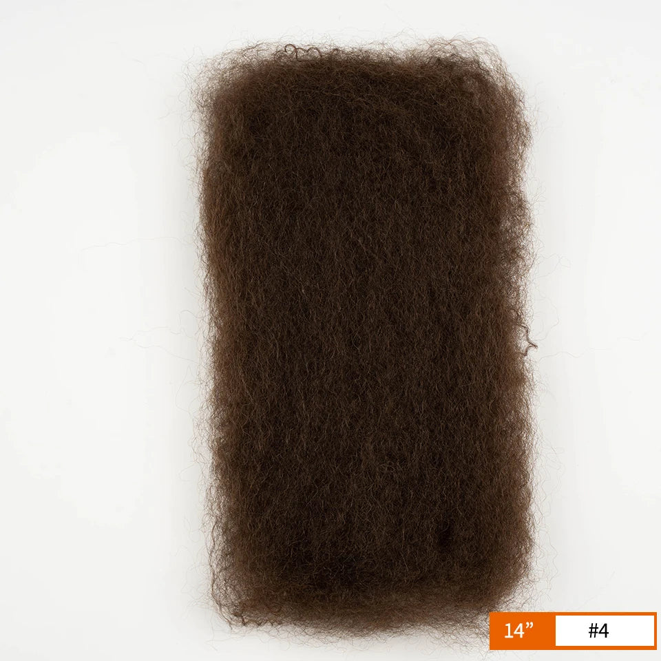 Brazilian Grey Kinky Curly Bulk Human Hair | Remy Hair Extensions | Dreadlock Braiding Hair | 50g/Pack