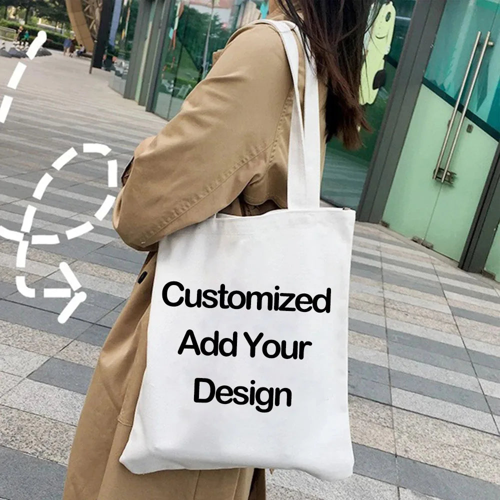 Succulove Floral Cotton Tote Bag | Large Capacity Handbag with Tulips, Hydrangeas, Sunflowers & More (Casual Shoulder Shopper, Eco-Friendly)