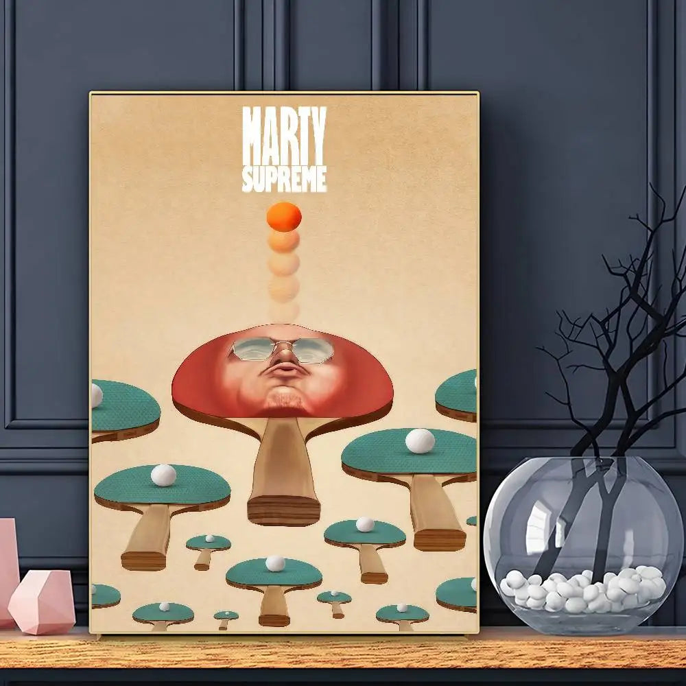 Hot Film Marty Supreme Poster HD Art Sticky Wall Waterproof Home Living Room Bar Decoration
