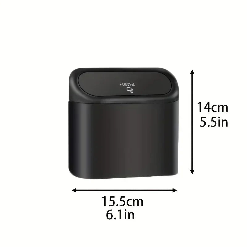 Car Trash Can (With Lid), Small Car Trash Can, Leak-Proof Mini Car Supplies