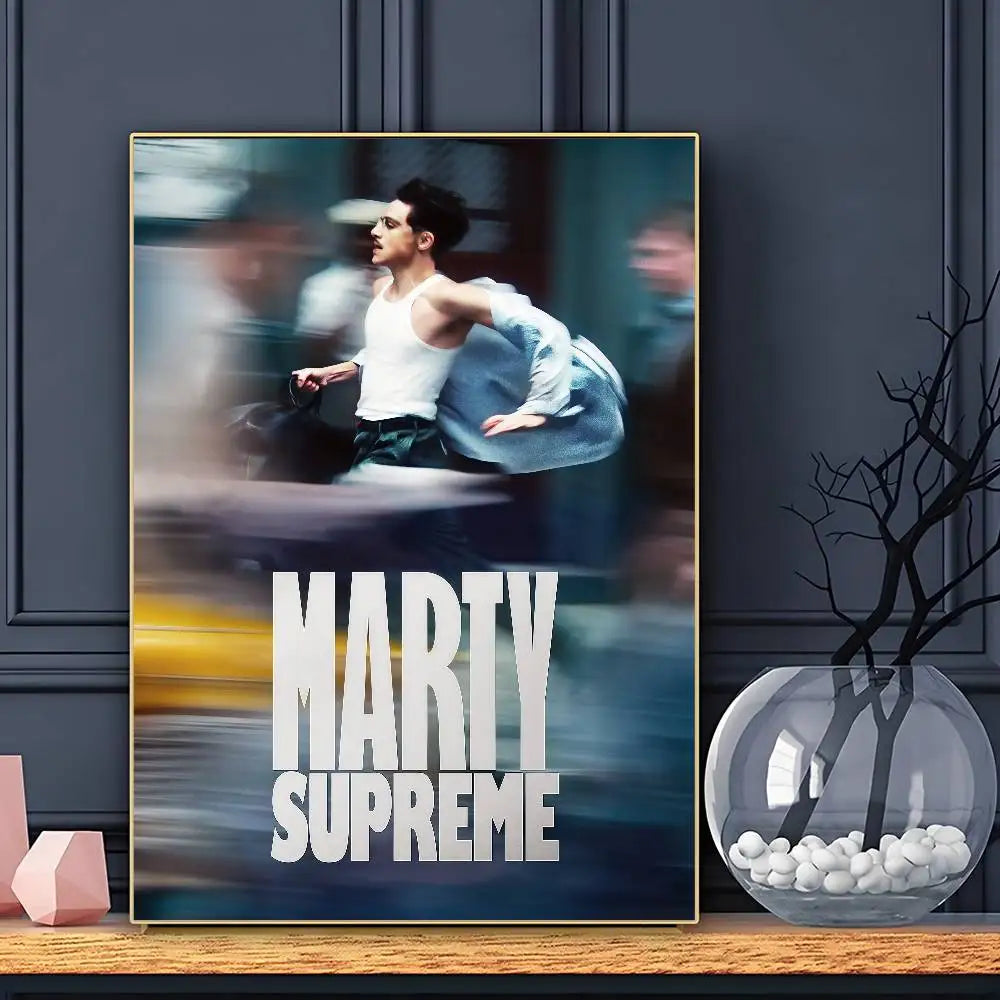 Hot Film Marty Supreme Poster HD Art Sticky Wall Waterproof Home Living Room Bar Decoration