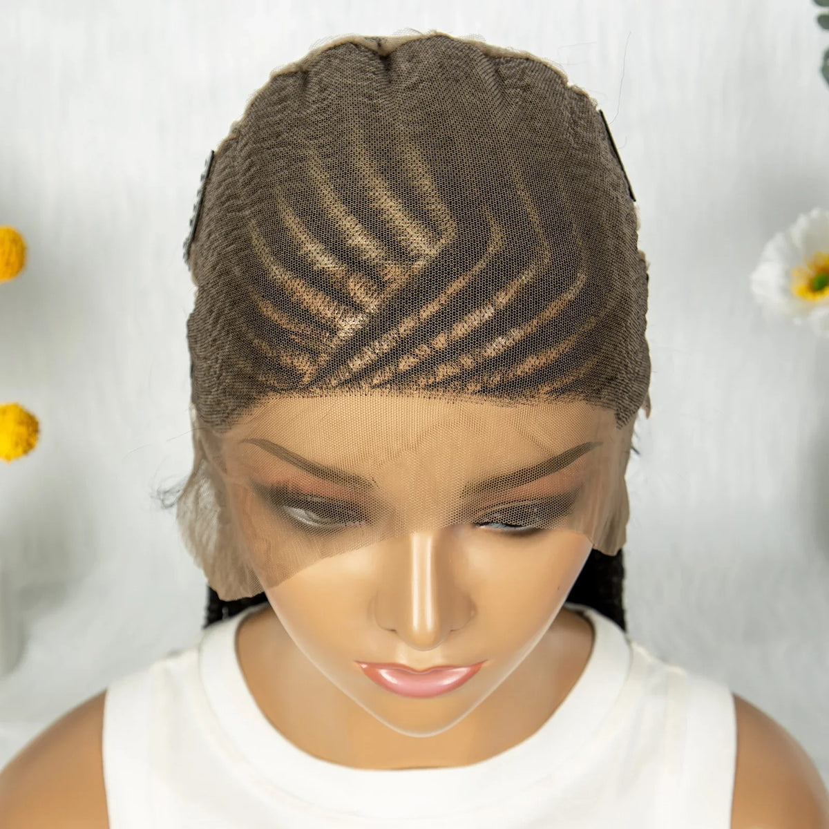 HD Lace Cornrows to Twisted Braids Wig | Full Lace Goddess Style