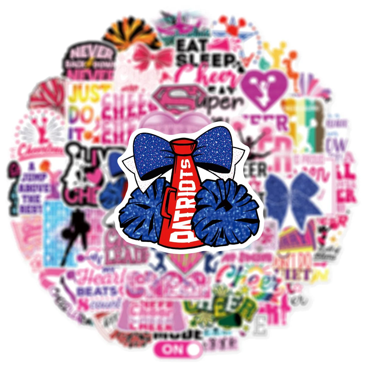 50/100PCS Cheerleading Personalized Graffiti Stickers Car Luggage Water Cups Scooter Stationery Notebook Stickers