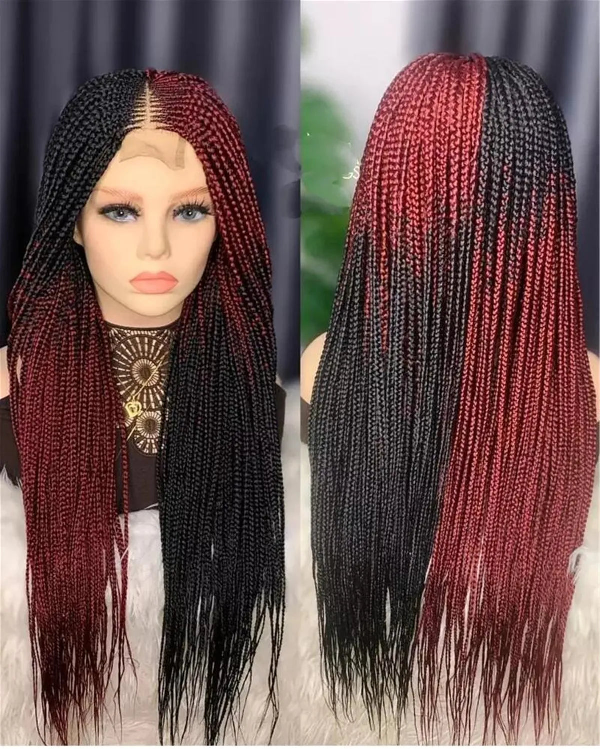 Full Lace Braided Wig | Synthetic Braids | Daily Use | Natural Look