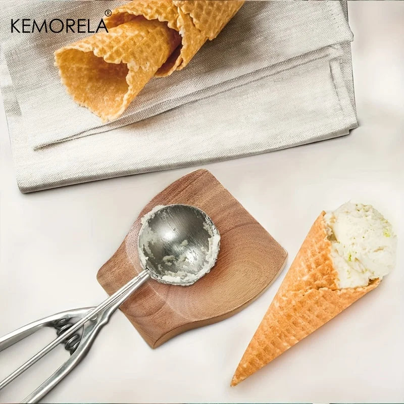 KEMORELA 1PCS Wooden Holder Spoon Utensil Kitchen Wooden Spoon Holder Cooking Spatula Utensil Holder Clips Wooden