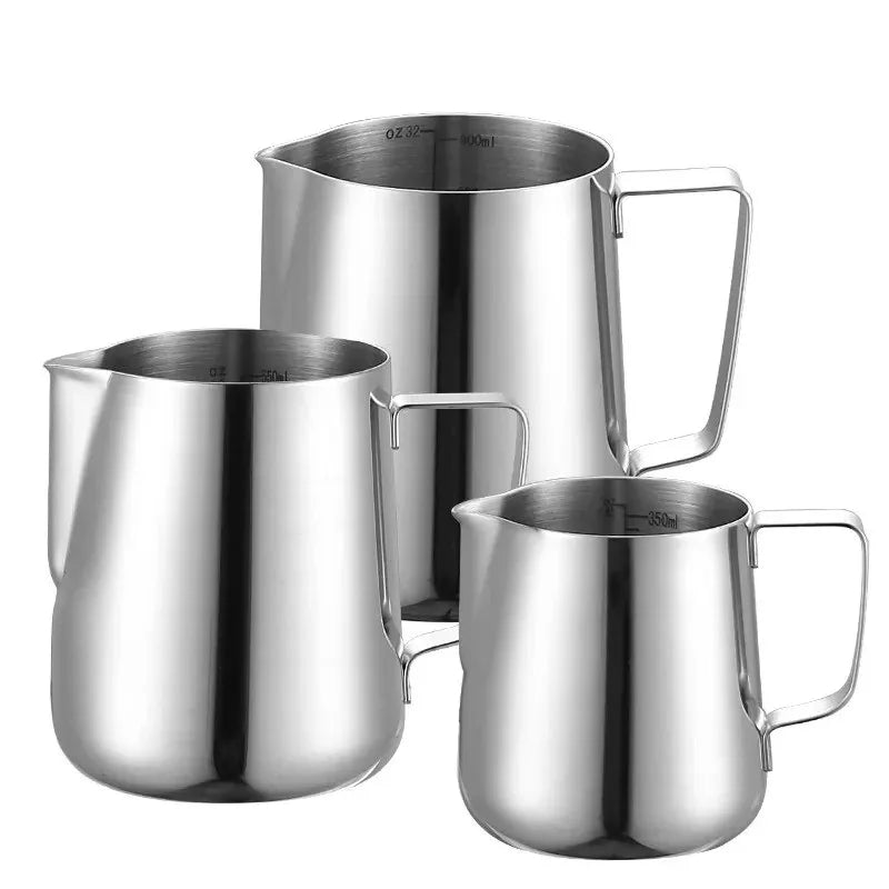 Stainless Steel Scale Lahua Cup 350/600/1000ml Milk Jugs Milk Craft Milk Pitcher Coffee Latte Frothing Art Jug Pitcher Mug Cup