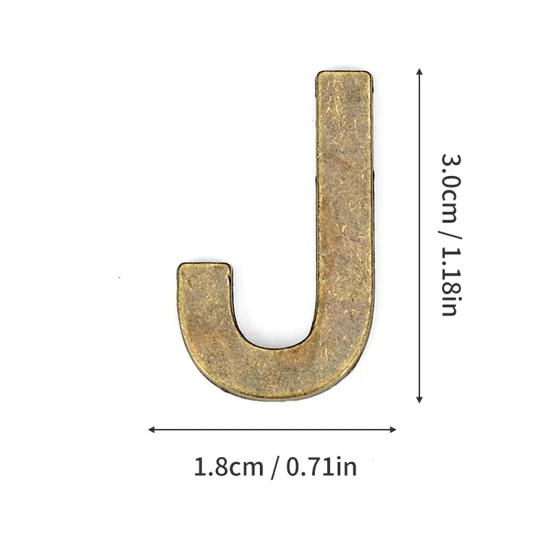 Metal Self Adhesive House Number English Alphabet Letters for Apartment Room Door Plate Table Mailbox Number Stickers 3*2cm