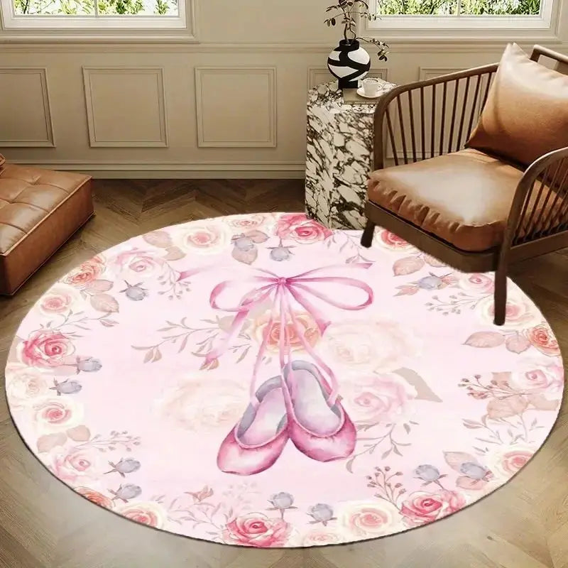 VIKAMA Printed Sweet Loop Pile Carpet Thickened Soft Carpet For Living Room Bedroom And Coffee Table Easy To Clean Floor Mats