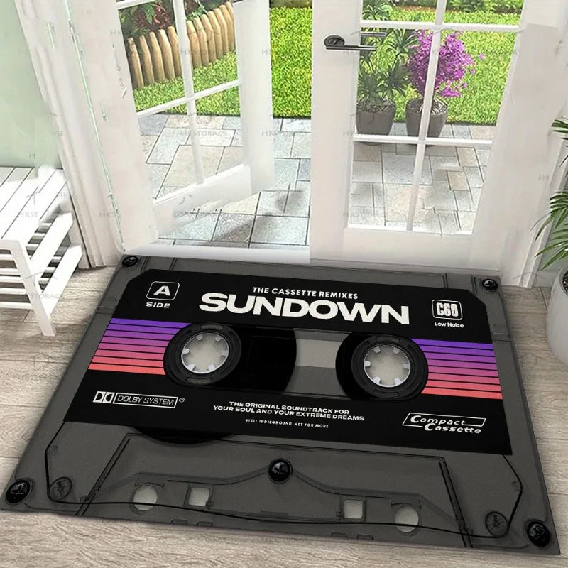 Carpet Optical Illusion Mat Infinite Tunnel Rug 3D Visual Door Mat Entrance Floor Mat Home Decoration Indoor Outdoor Use Fashion