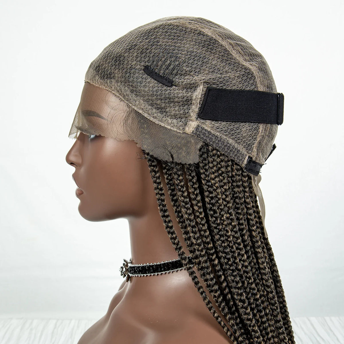 Knotless Cornrow Box Braids Full Lace Wig | Baby Hair | Clearance Sale | Black Women