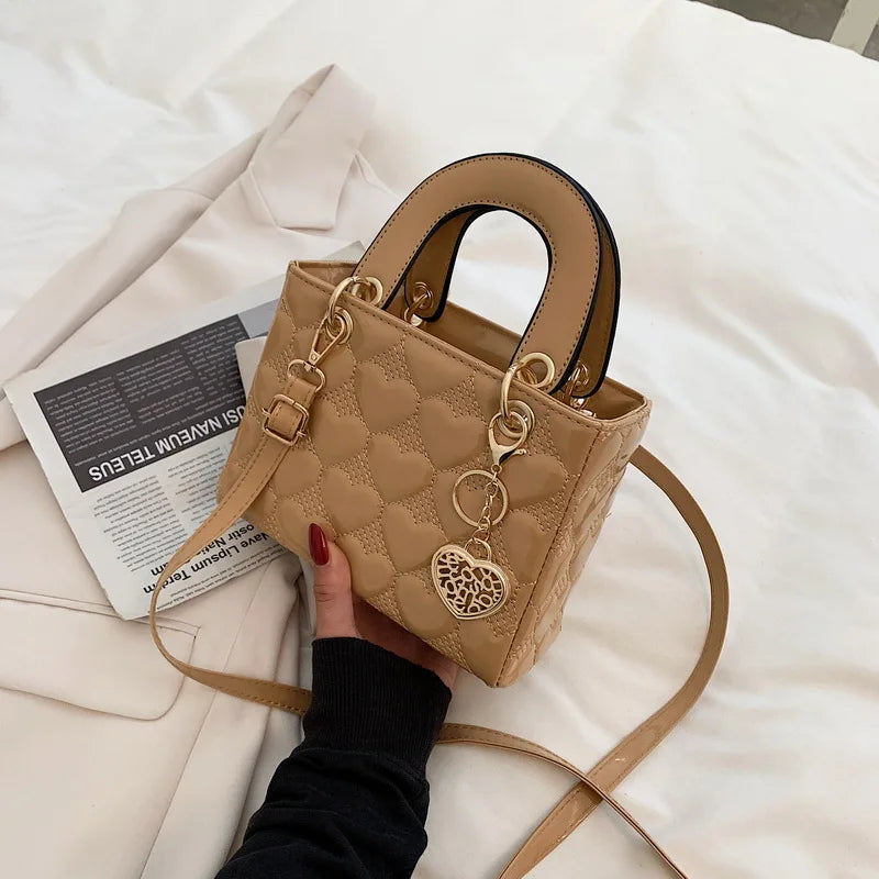 Handbag Women Brand Luxury Totes | High Quality Fashion Classic Quilted Square Handle Bag & Women's Crossbody Shoulder Bags