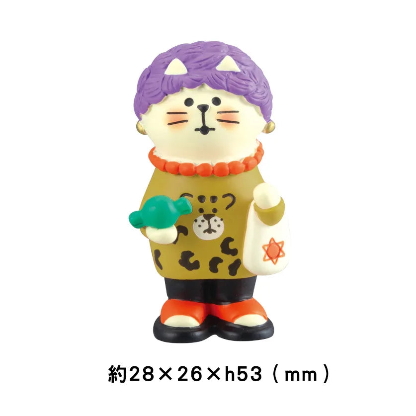 ZAKKA Ornaments Night Market Girl Barbecue Stand Scene Decoration Shooting Props Miniature Resin Cat Birthday Gift Collection
