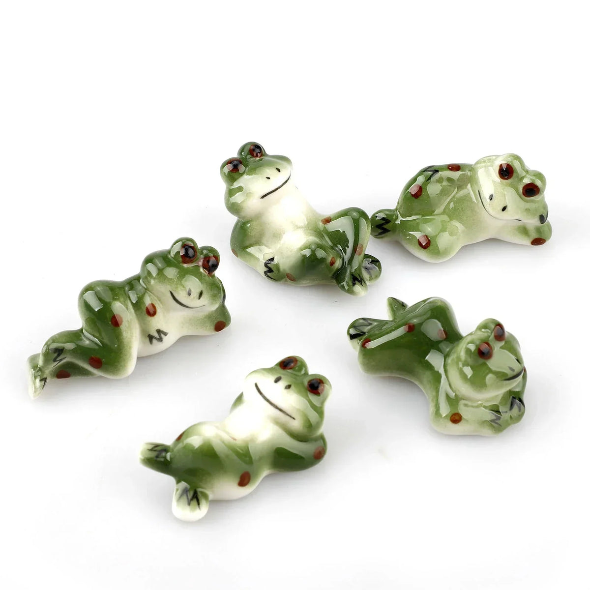 set Chopstick Rest Table Decor Ceramic Frog Chopsticks Spoon Rack Holder Durable Ornaments Set Fork Knife Stand Cat Tableware