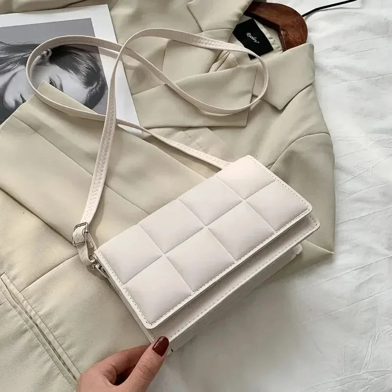 Fashion Brand Designer Women's Shoulder Bag | Small PU Leather Female Crossbody Bag & Trend Classic Handle Handbag