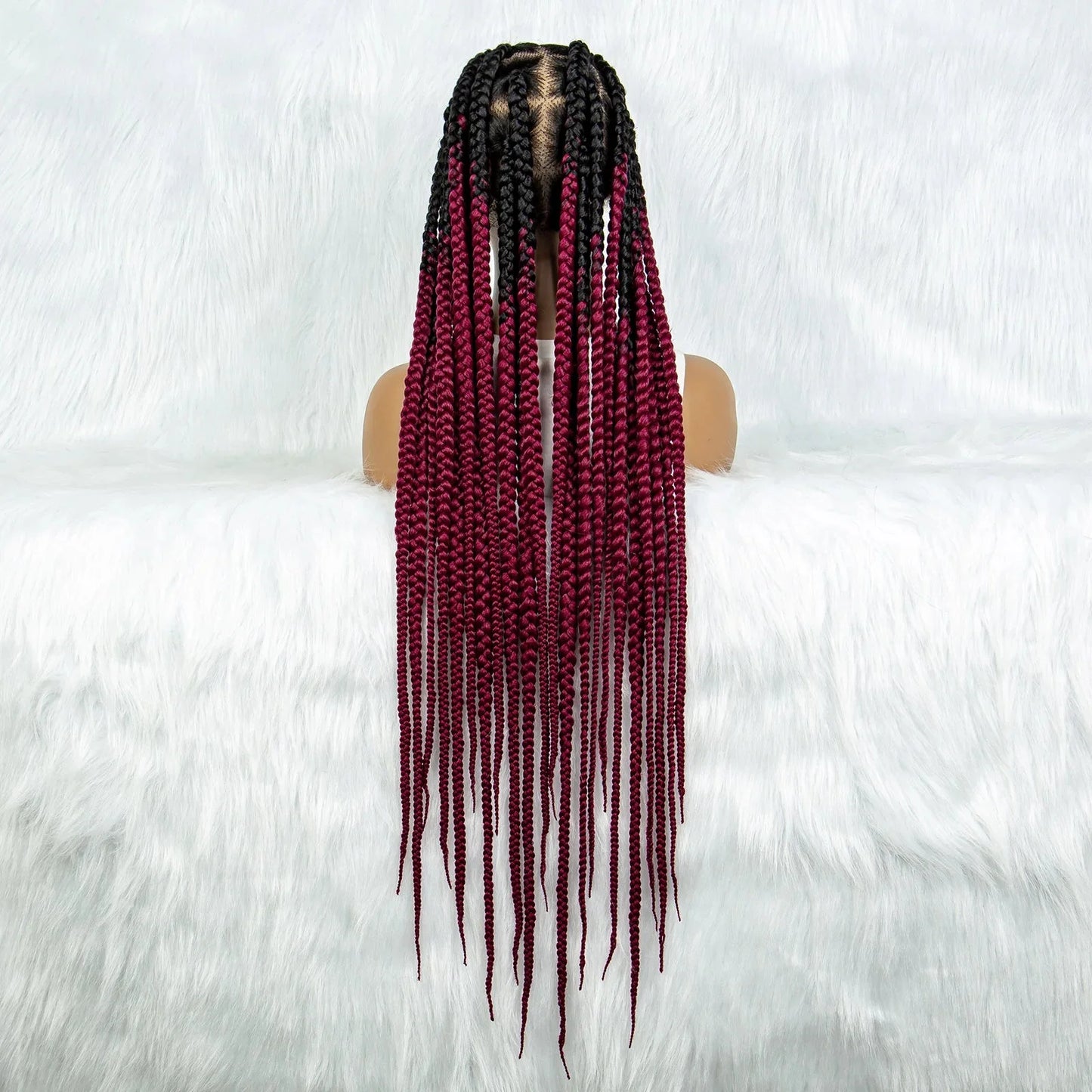 HD Lace Knotless Square Box Braids Wig | Full Lace | Baby Hair | Black Women