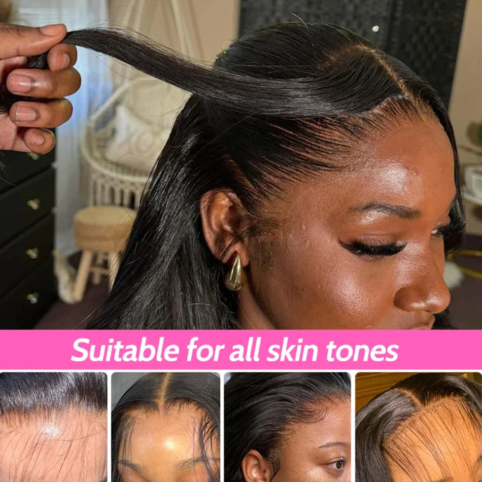 12A Bone Straight Bob Wig | Ready to Go | Glueless | Lace Frontal & Closure Options | Brazilian Remy Human Hair