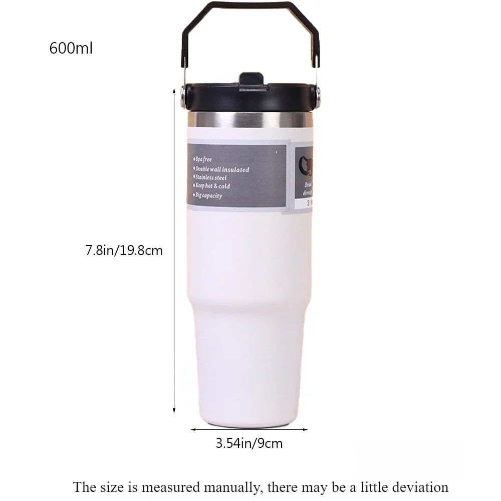 30 Oz Insulated Mug 304 Stainless Steel Drinkware Vacuum Insulation BPA free Tritan Material, Perfect for Iced and Hot Drinks