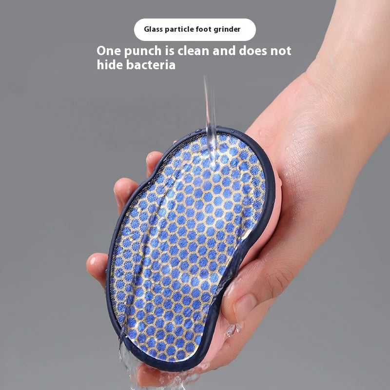 Nano glass foot grinder to remove dead skin calluses foot plate file to heel scraping sole skin pedicure grinding stone
