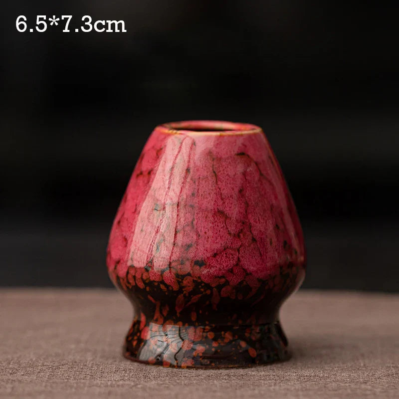 Ceramic Matcha Tea Whisk Holder For Dining Room Teahouse Matcha Ceremony Green Tea Chasen Holder Stand Bowl Teawares