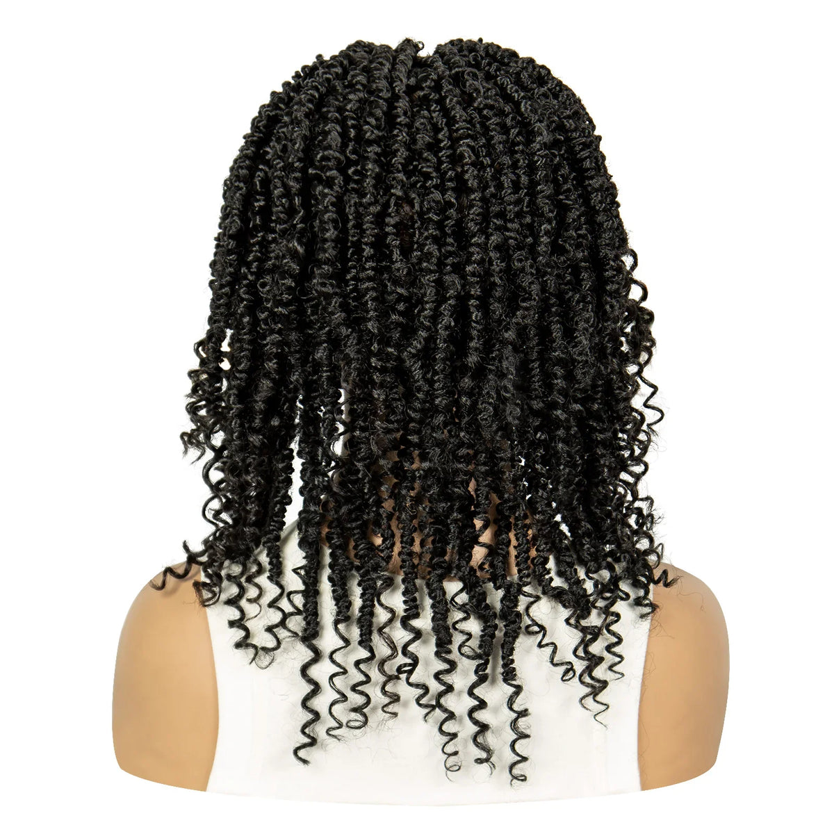 Short Length Box Braided Wig Full Lace Braided Wig Curly Hair With Baby Hair Braiding Wig Twisted Dreadlocks Wig For Women