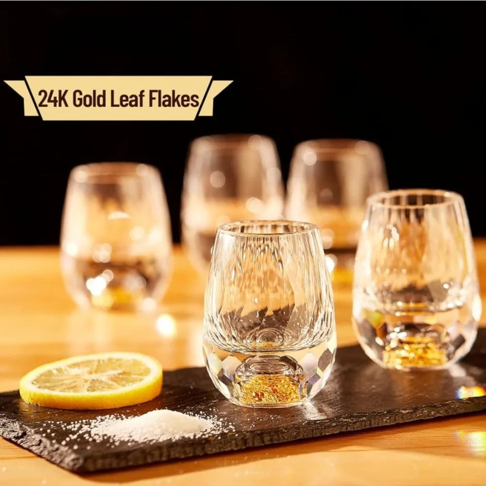15ML Crystal Wine Glass Set, Luxurious and Lovely Drinkware Is BPA Free, Perfect for Decoration Collection and Celebration