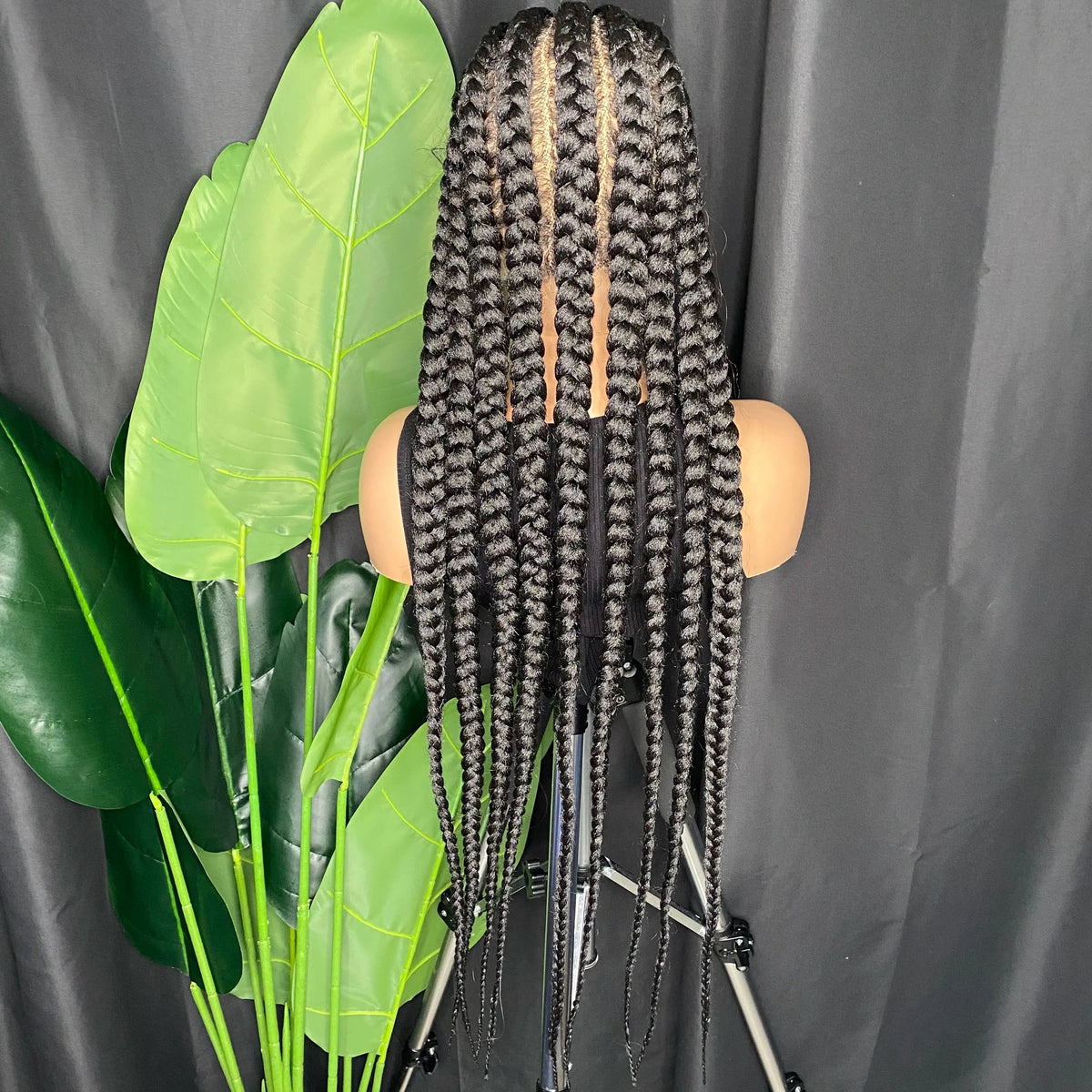 Lightweight Full Lace Box Braided Wig | Baby Hair | Synthetic Cornrows | Black Women
