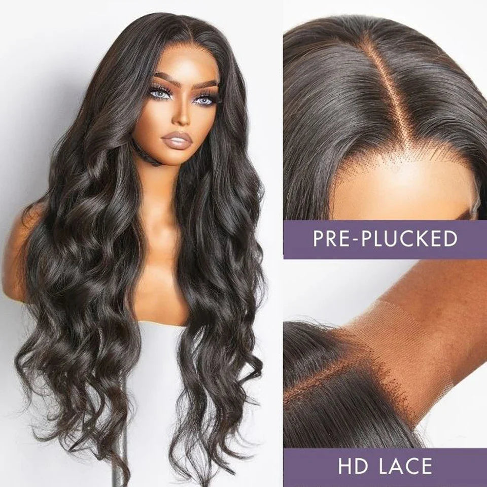 Peruvian Body Wave T-Part Lace Wig | Transparent Human Hair (Glueless, On Sale Clearance)