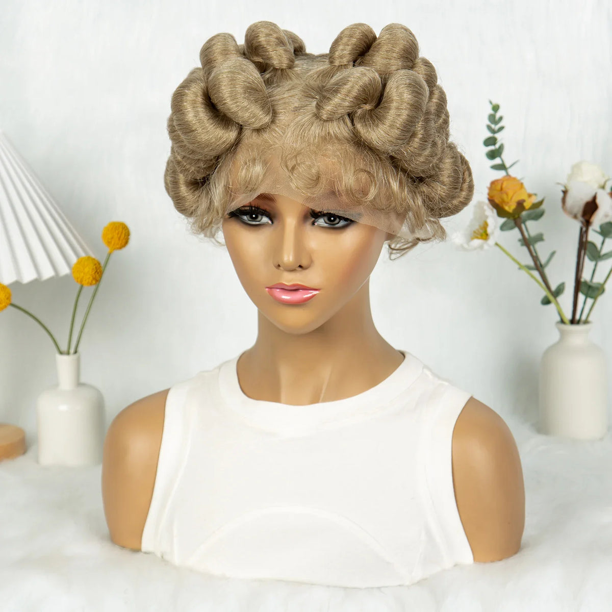 Knotless Box Braids Bantu Wig | Full Lace African Braiding
