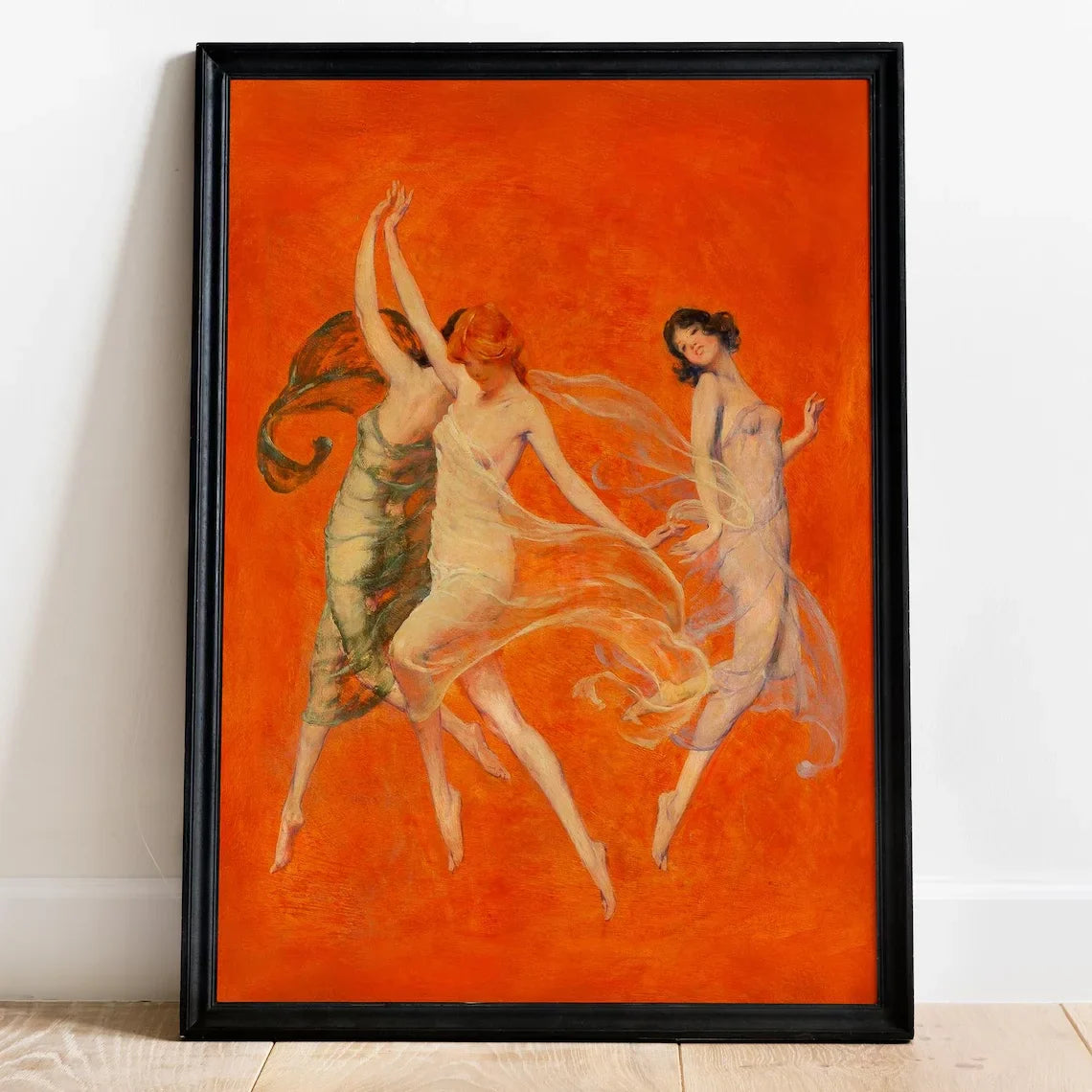 Warren B. Davis - Dance of Three Muses art print, Museum quality Fine Art Print