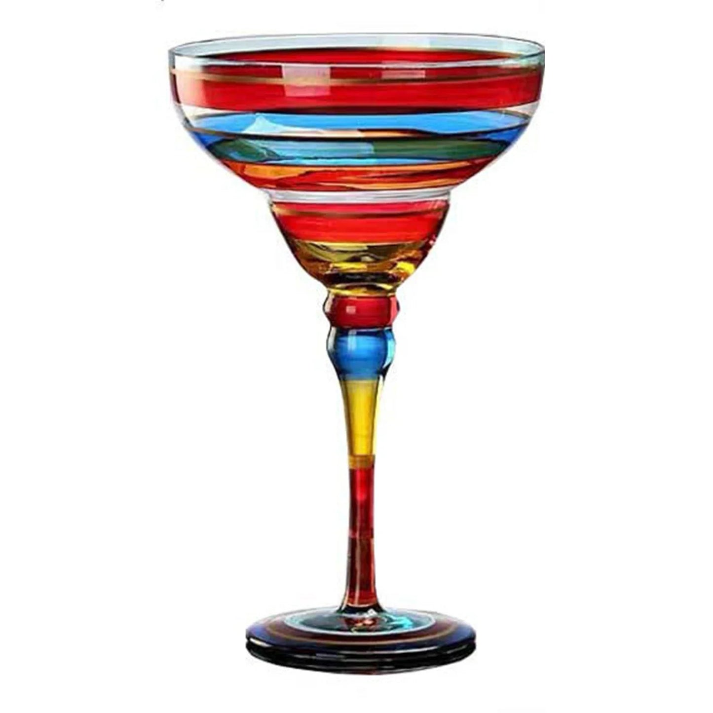 Margarita Cocktail Goblet Cup Multi-Purpose Colorful Wine Glasses for Home Bar Wedding Party