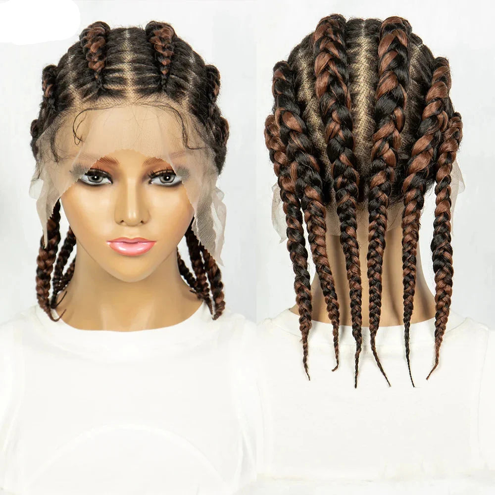 KIMA Full Lace Cornrow Box Braids Wig | Versatile Braiding Styles
