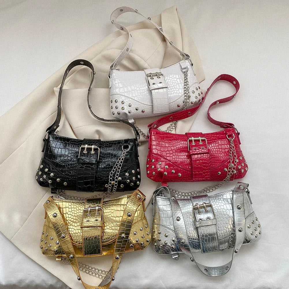 Fashion Women's Shoulder Bag | Y2K Armpit Bag & Luxury Design Pleated Underarm Bag (Solid Color Messenger Purse Hobos Handbags)