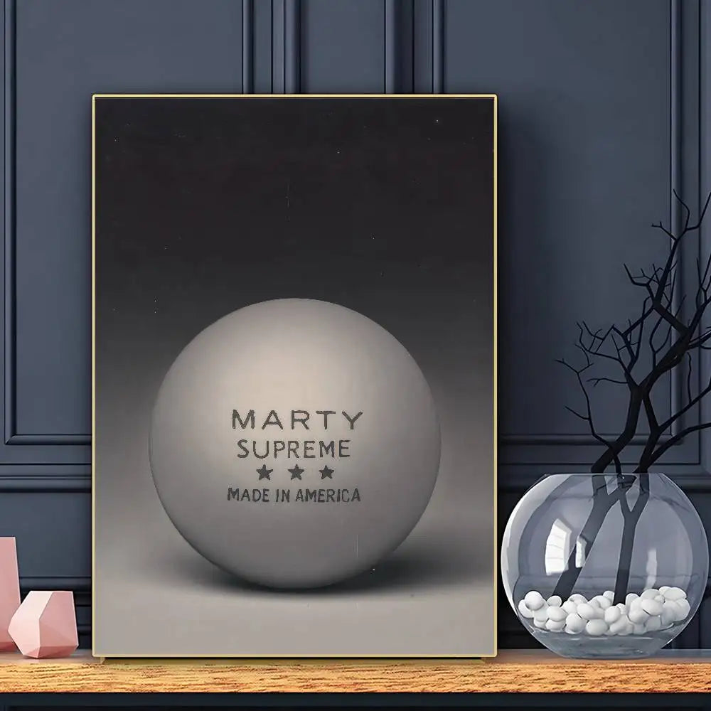 Hot Film Marty Supreme Poster HD Art Sticky Wall Waterproof Home Living Room Bar Decoration