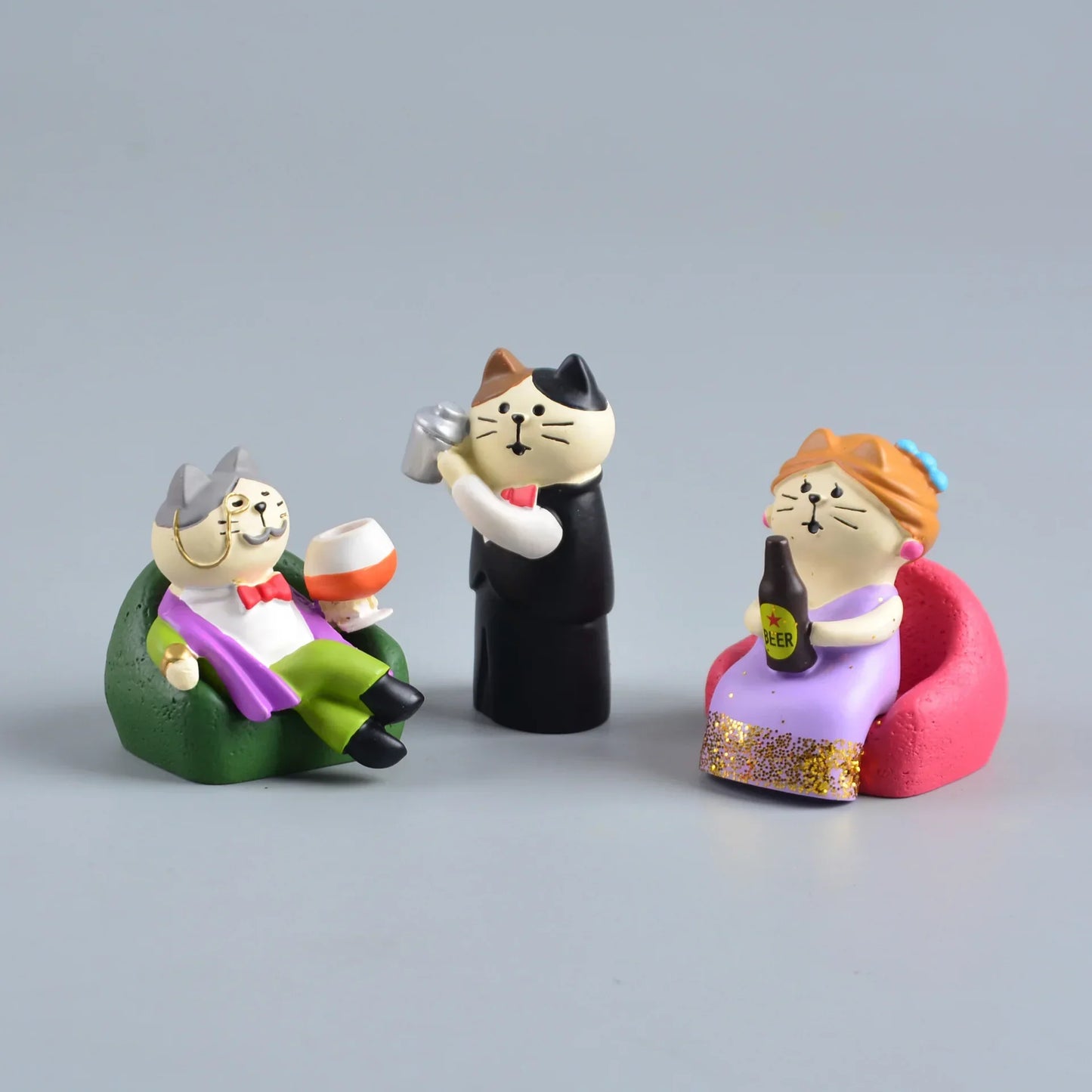 1pc Miniatures Resin Cute Cat Home Handicraft Desktop Ornaments Micro Landscape Scene Decoration Photography Props Figurines