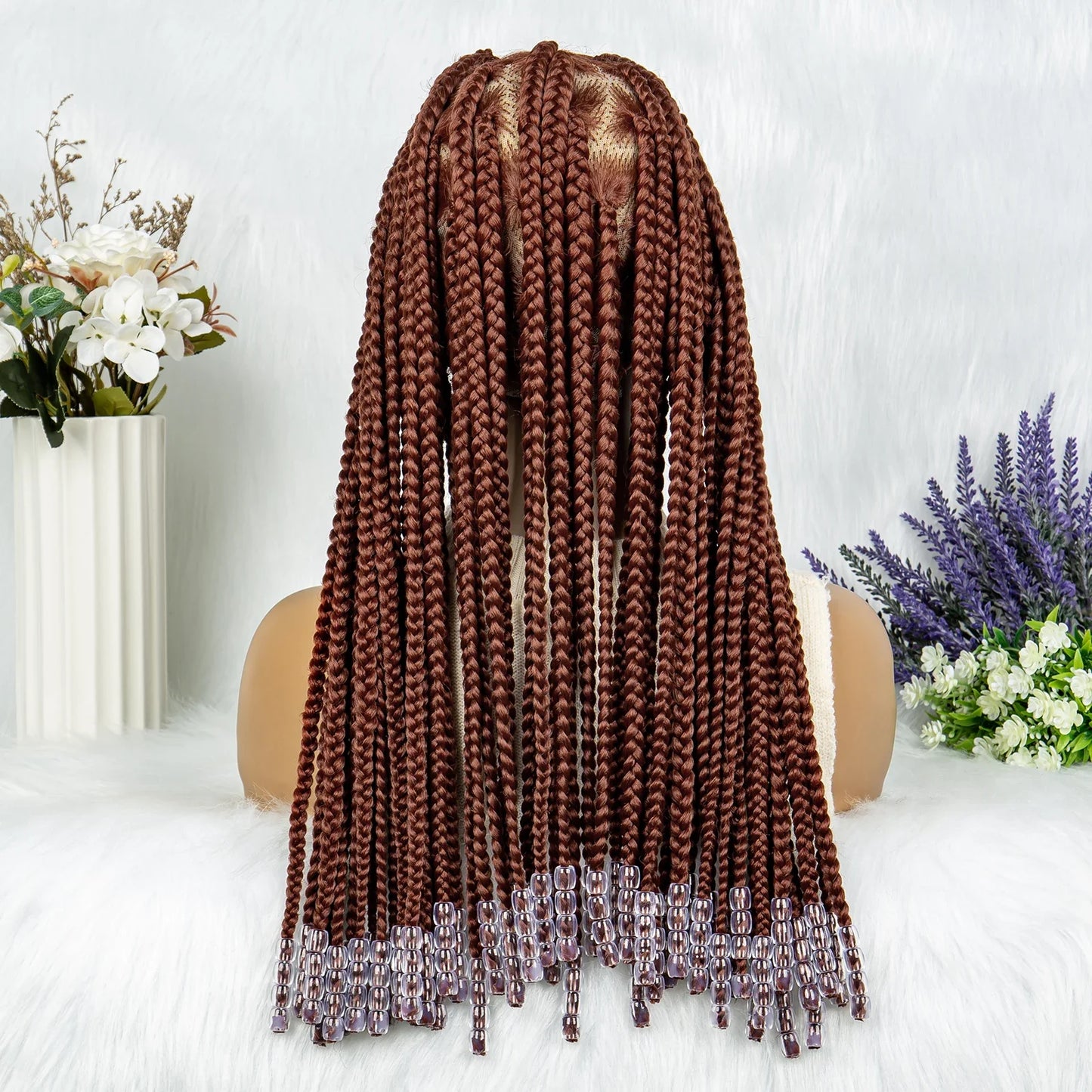 Full Lace Knotless Box Braids Wig | Pre-Plucked Baby Hair | Goddess Braids