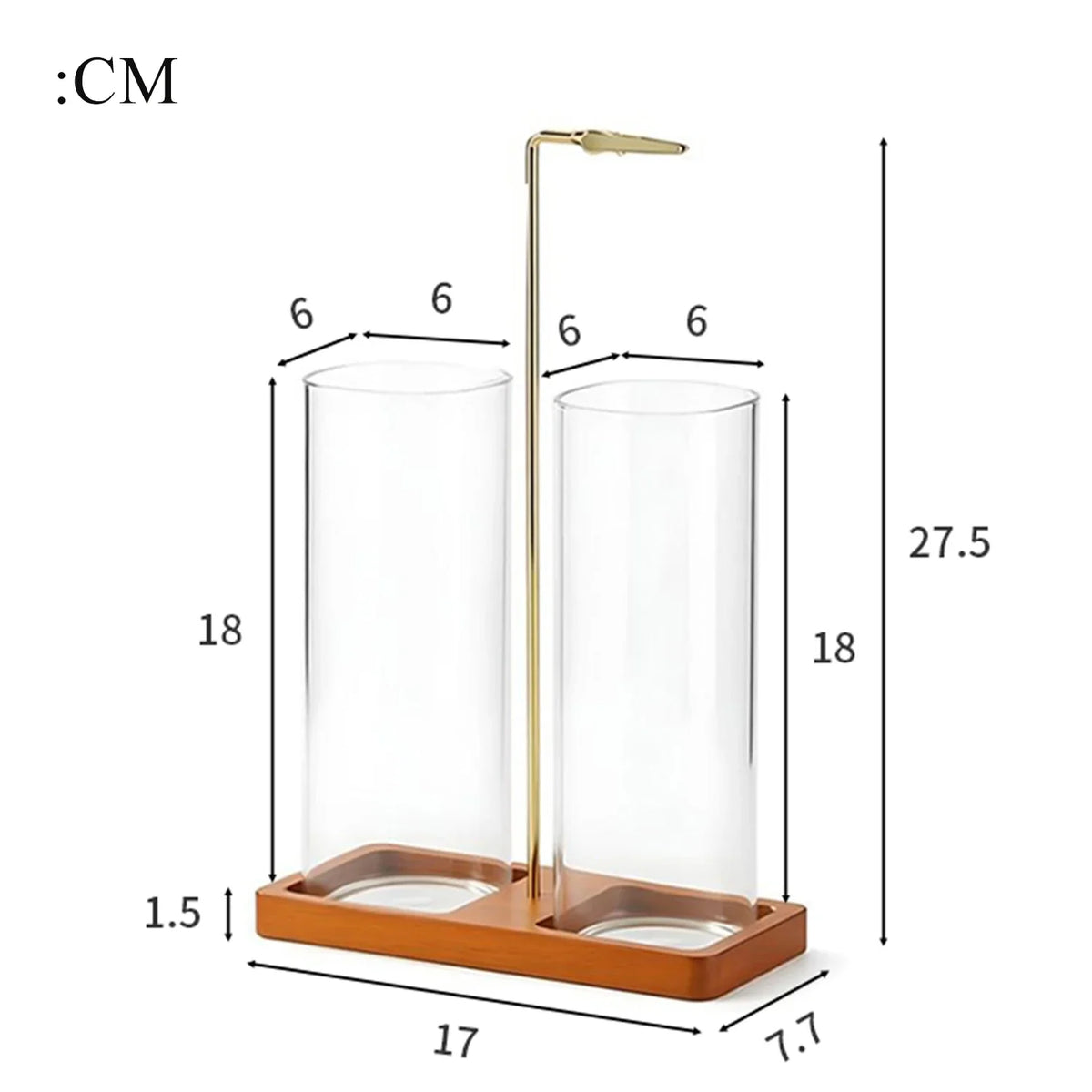 2 in 1 Incense Holder Upside Down Glass Incense Holder for Sticks Anti-Ash Incense Burner with Ash Catcher & Incense Storage