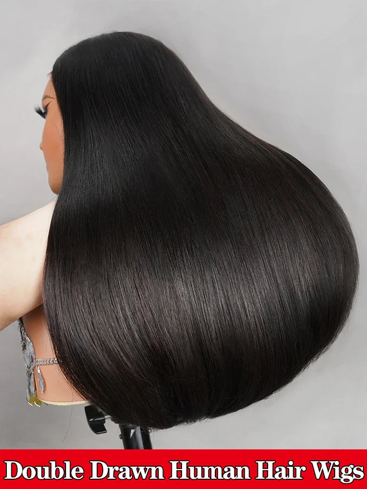 15A Super Double Drawn Straight Wig | 210% Density Glueless Pre-Cut 6x5 Lace Frontal Vietnamese Virgin Human Hair