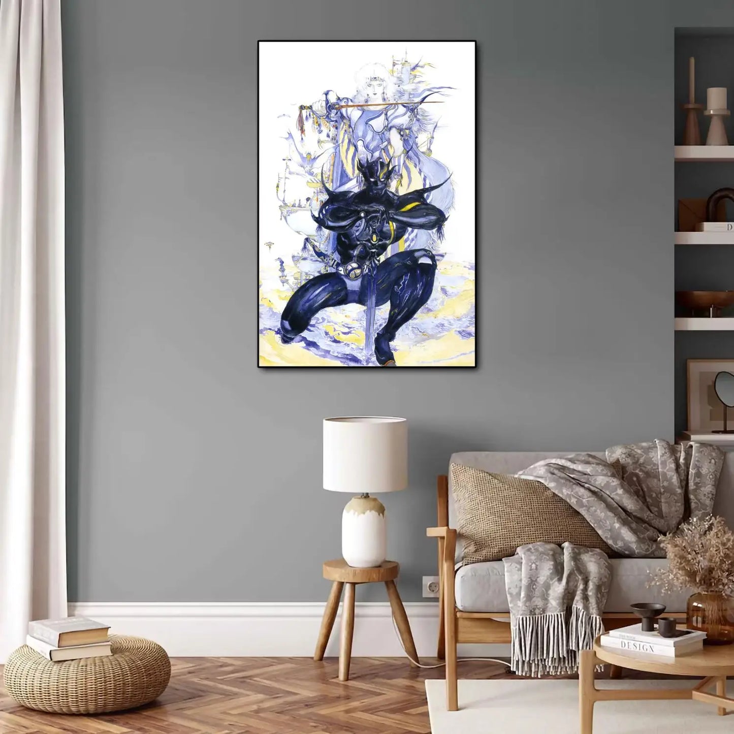 Yoshitaka Amano Final Fantasy Anime Video Game Canvas Art Poster and Wall Art Picture Print Modern Family bedroom Decor Posters