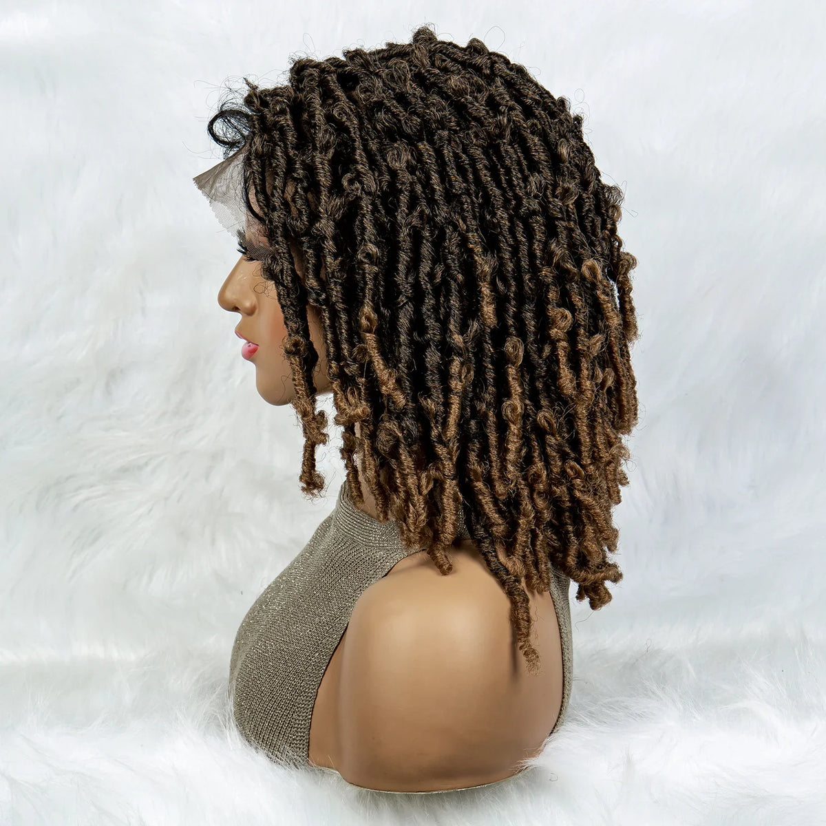 Lightweight Curly End Box Braids Wig | Lace Front