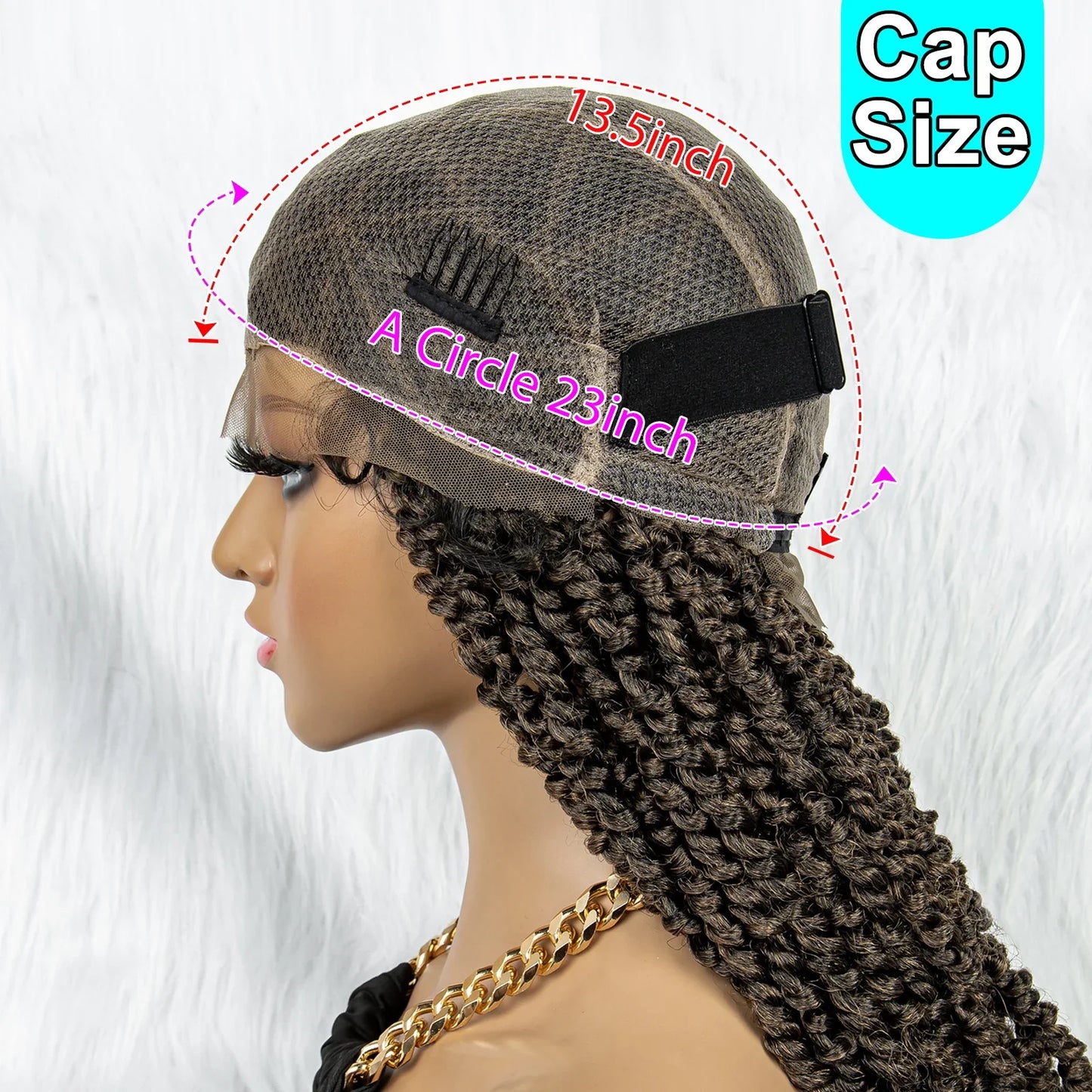Knotless Box Braids Wig | Full Lace Front with Baby Hair