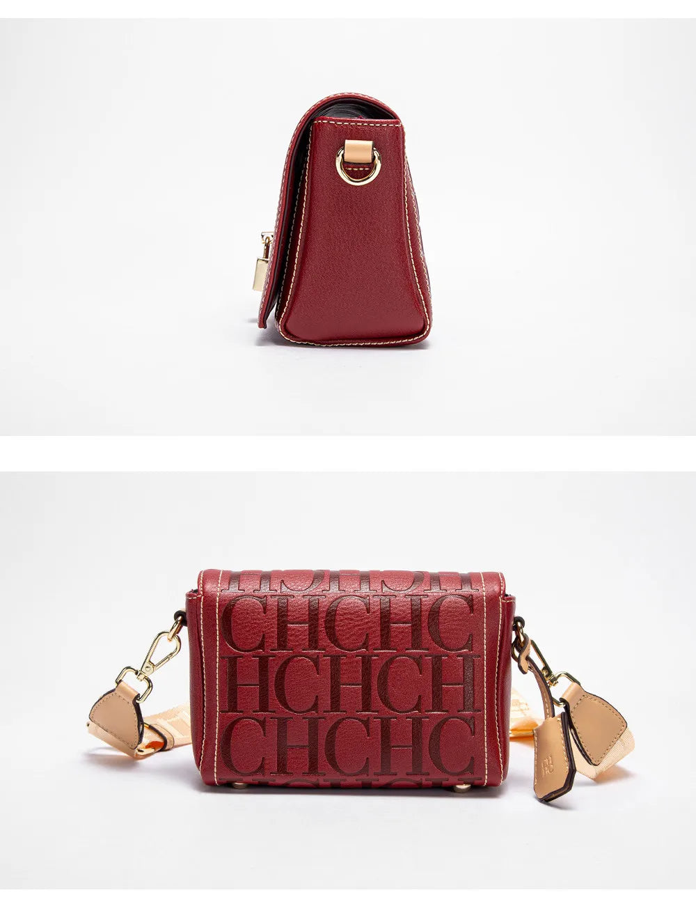 Fashion Design Metal Buckle Women's Shoulder Bag | Luxury Brand Solid Colour Printed Head Bag (Casual Crossbody for Parties)
