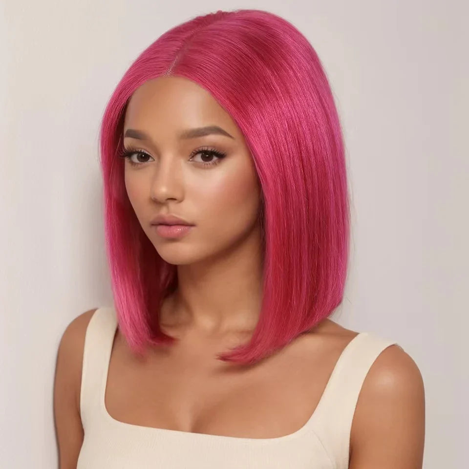 Rebecca Purple Bob Wig | 13x5x1 Transparent Lace Front Human Hair