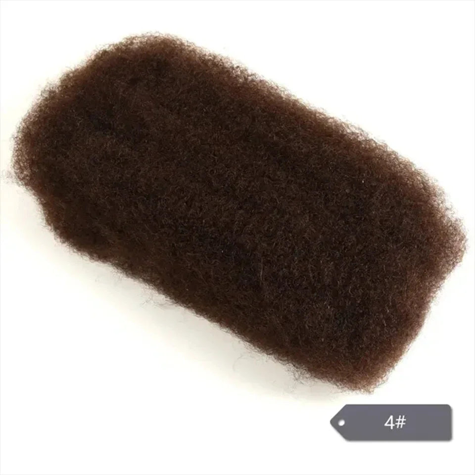 Remy Afro Kinky Bulk Human Hair for Braiding | No Attachment DIY Mini Twists & Braids (Brazilian, 1Pc)
