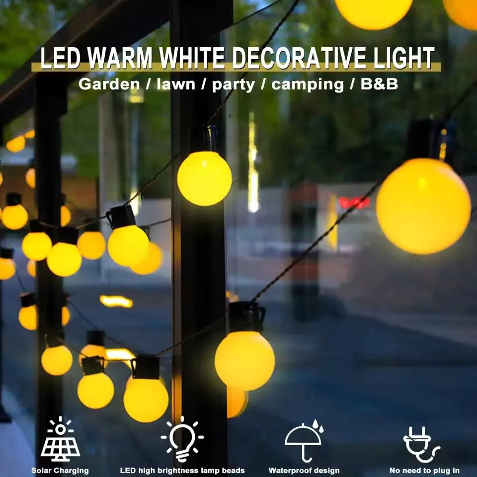 10/20LEDS Solar Light Strings,Outdoor Waterproof Decoration Lights,Hanging Lights For Garden,Yard,Patio,Balcony,Camping&Holidays