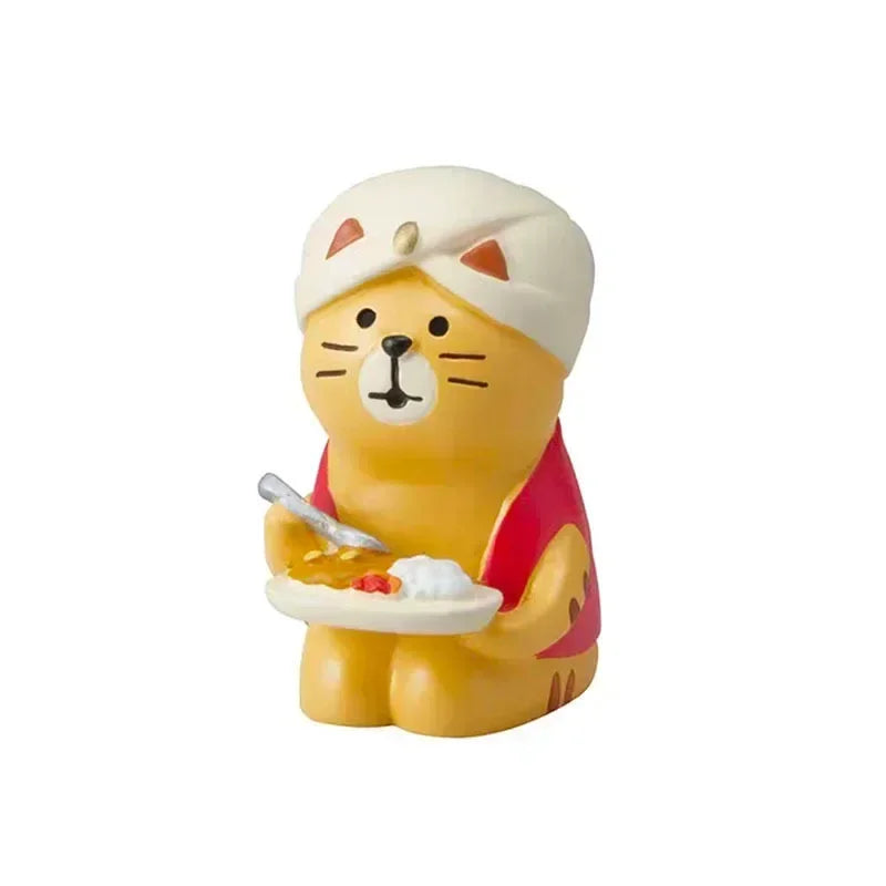 2025 Bread Baking Cake Series Creative Fashion Toy Cat Action Figures Car Interior Desktop Miniatures Resin Ornament Accessories