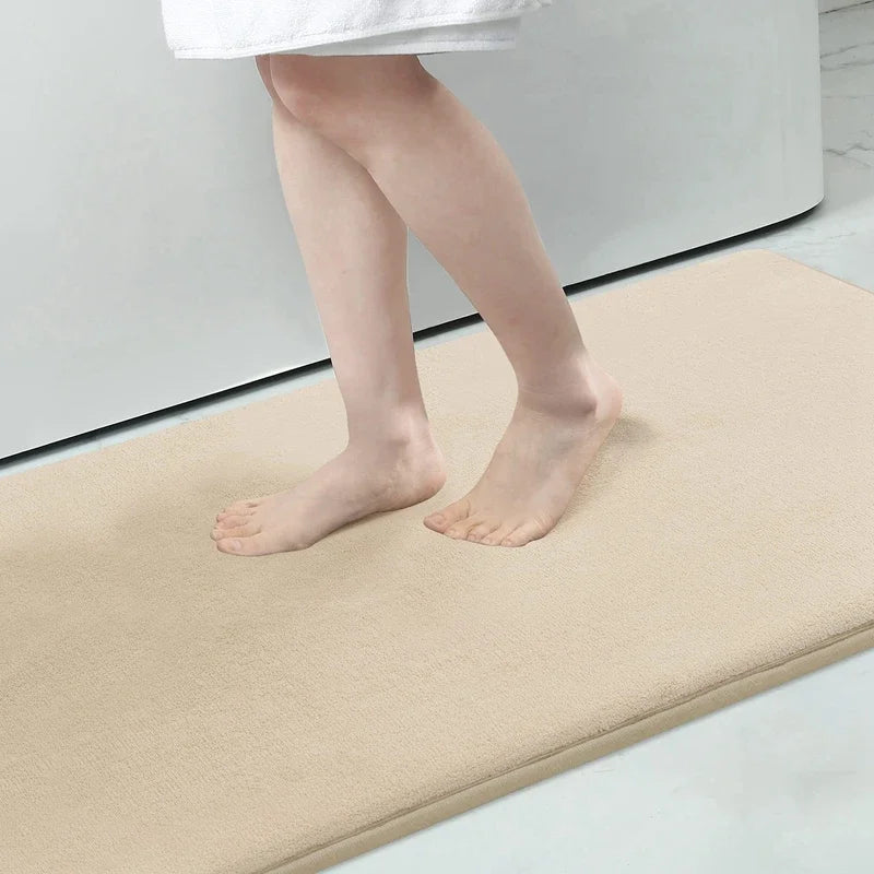 VIKAMA Bathroom Water-absorbent Floor Mats Bathroom Doorway Quick-drying Anti-fall Non-slip Foot Mats Restroom Mats Home Decor