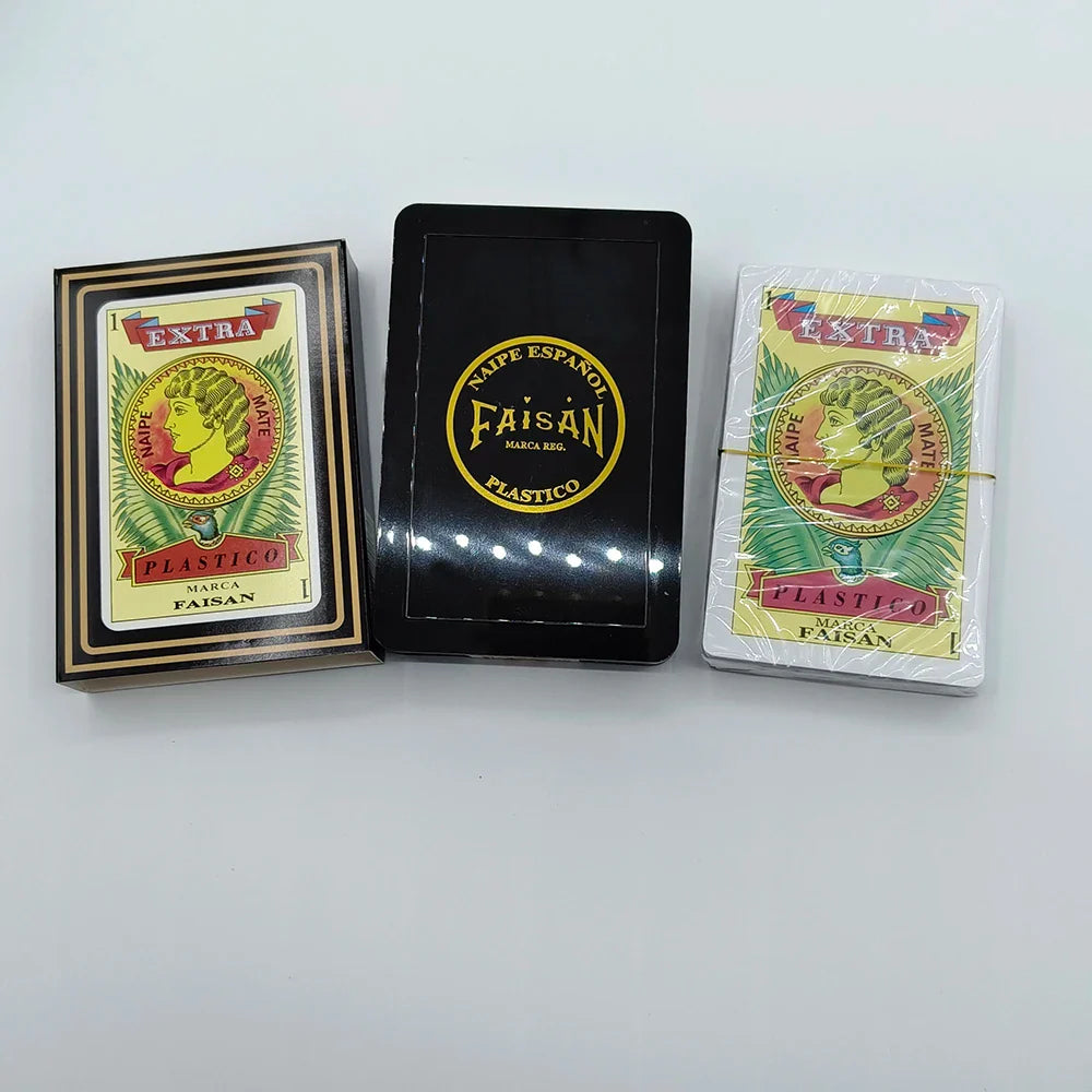 62x95mm Waterproof Superior PVC Poker Cards 40pcs Deck Spanish Playing Cards Family Party Game Cards