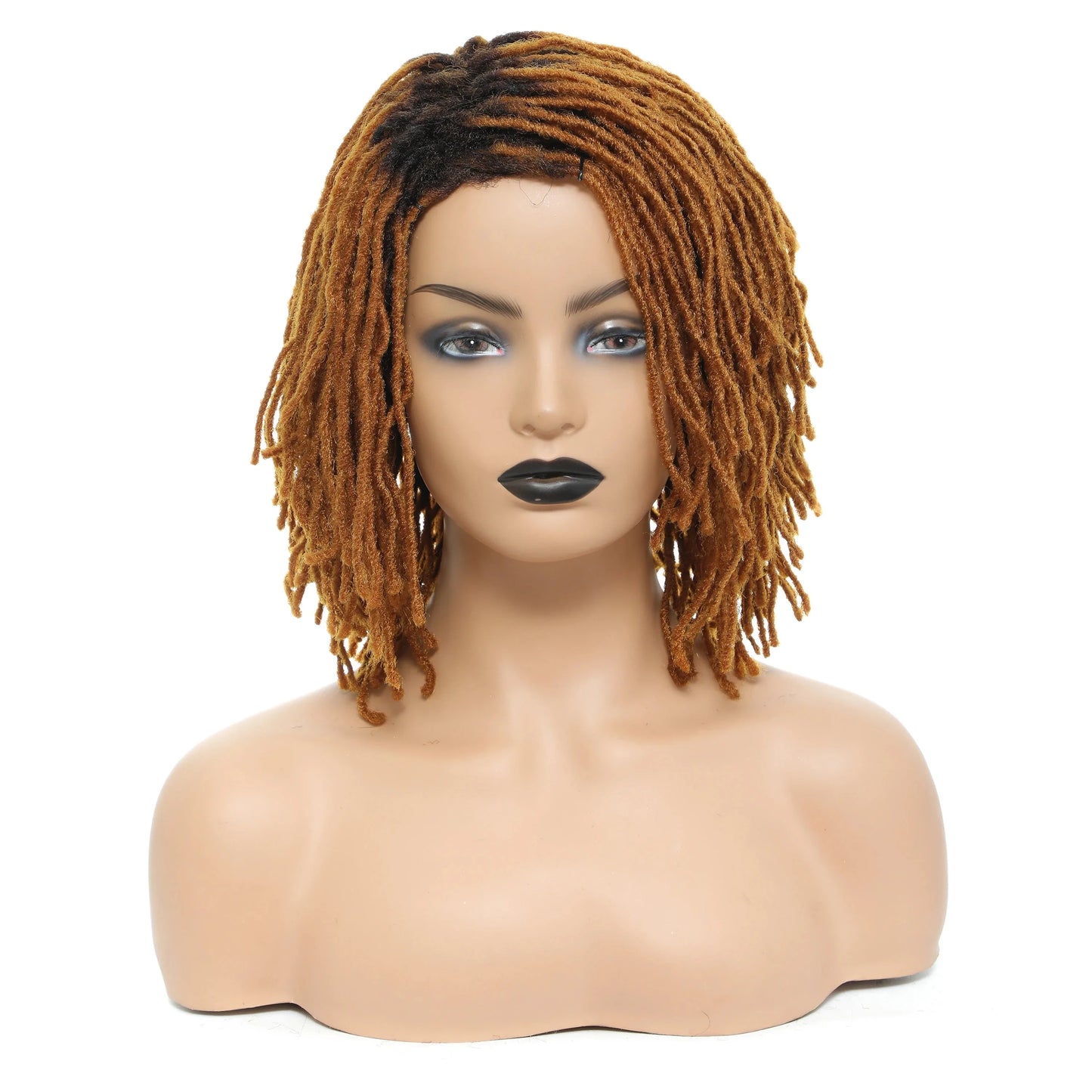 10" Ombre Dreadlock Wig | Sister Locs | Faux Locs Crochet Braids | Synthetic Twist Hair
