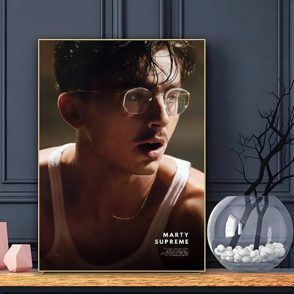 Hot Film Marty Supreme Poster HD Art Sticky Wall Waterproof Home Living Room Bar Decoration