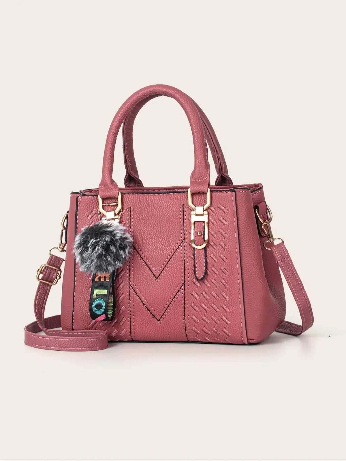 Fashionable Large Capacity Embroidered Crossbody Bag for Women | PU Leather Handbag for Daily Use & Business